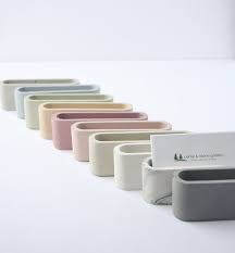 Great savings & free delivery / collection on many items. Concrete Business Card Holder Business Card Holder For Desk Etsy Business Card Displays Business Card Holders Card Holder Desk