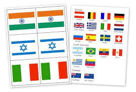 Country Flag Card Printables Geography Printables Geography For Kids Free Geography Printables