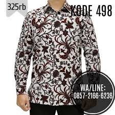 Batik Motif Alam Model Pakaian Pakaian Kemeja Pria
