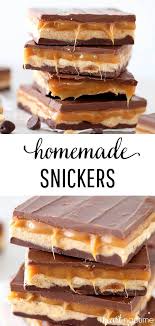 The Best Homemade Snickers Bars I Heart Naptime Recipe In 2020 Homemade Snickers Snickers Recipe Desserts