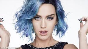 Katy's locks have seen a ton of changes in the past few months — from black to red to blonde to pink and blonde and now to blue! Katy Perry Stars In New Covergirl Beauty Advert Dyed Hair Blue Hair Color Blue Blue Hair