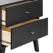 A wide variety of styles, sizes and materials allow you to easily find the perfect horizontal dresser for your home. Prepac 6 Drawer Milo Mid Century Modern Dresser Bdbr 1406 1 The Home Depot