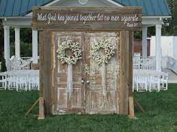 Rustic Wedding Doors Rent Rusted Root Rentals Amazing Entrance Setup Of Wedding Doors Beautifu Wedding Arch Rustic Wedding Doors Outdoor Wedding Decorations