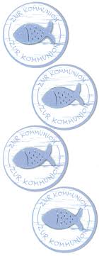Tischkarten vorlagen kostenlos model designs vorlage fisch. Sticker Fisch Kommunion Blau Roessler Eu