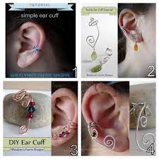 Just like crochet hats for the cold, crochet ear warmer patterns come in varying difficulties and styles. Diy Wire Ear Cuffs From Basic To Advanced From True Blue Me You Diys For Creatives