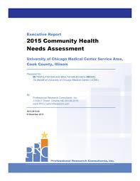 2015 Community Health Needs Assessment By Uchicago Medicine