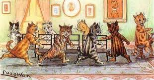Musical Chairs Louis Wain Cats Cat Art Vintage Cat