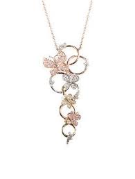 Tri Color Diamond Necklace Diamond Pendant Sets Jewelry Lover Beautiful Jewelry