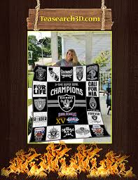 Alle trikot's sind in einen sehr guten zustand, da sie. Top Oakland Raiders 3 Times Super Bowl Champions Quilt Blanket
