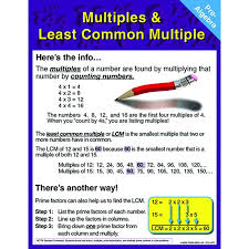 Pre Algebra Multiples Least Least Common Multiple Pre Algebra Common Multiples