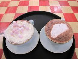 This information was updated on 12/08/2021. Hot Chocolates One On The Left With Marshmallows And Squirty Cream Picture Of Tesco Cafe Aberystwyth Tripadvisor