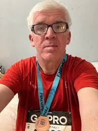 Home now. Finishers medal and T-shirt