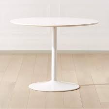 The dining table will showcase like a piece of art, while the buffet offers terrific style and ample storage options. Odyssey White Lacquer Dining Table Cb2