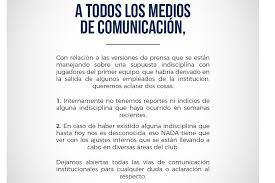 O problema disciplinar é freqüentemente, repercutidos nos conflitos da família e do meio social. Niegan Indisciplina En Chivas