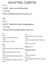 Ada hati yang termanis dan penuh cinta. Kumpulan Chord Lyric Lagu Pop Untuk Pemula Startsida Facebook