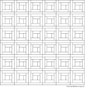 Printable log cabin coloring page for kids. Log Cabin Quilt Coloring Page Enchantedlearning Com