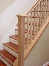 You'll square everything up when you install the handrail. Mahogany Stair Rail Square Tapered Balusters Wood Railings For Stairs Banister Remodel Stair Railing