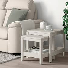 Havsta Nesting Tables Set Of 2 White Ikea In 2020 Nesting Tables Nesting Tables Living Room Ikea Living Room