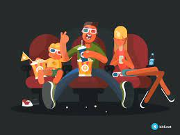 Family In Cinema Motion Design Animation Motion Graphics Inspiration Animation Design