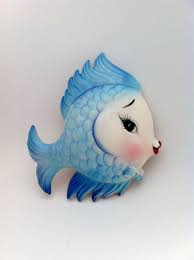 Fish Decor For Bathroom Luxury Vintage Lefton Bowtie Kissing Fish Ceramic Bath Bedroom Wall Plaque 1950s Ret In 2020 Fish Wall Decor Fishing Decor Bedroom Wall Plaques