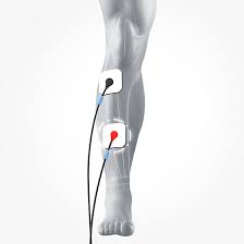 shin tibialis anterior electrode pad placement for tens ems