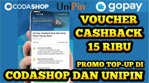 Ada banyak metode pembayaran free fire yang tersedia di unipin. Promo Cashback Gopay 15 Ribu Top Up Di Codashop Dan Unipin September 2020 Youtube
