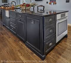 You see, i had wanted my cabinets black for a long time. Glorious Other Distressed Black Kitchen Cabinets Transitional Kitchen Table Island Round Chandelier Ideas Tile