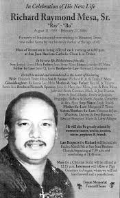 Richard Raymond Mesa Sr. (1955-2004): homenaje de Find a Grave