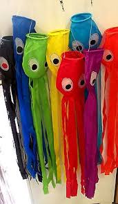 Windspiel Luftsack Windsack Krake Oktopus Gartendeko Windspiele Windspiele Kinder Wind