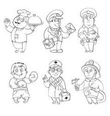 Professions Coloring Book Vector In 2020 Coloring Books Free Coloring Pages Coloring Pages