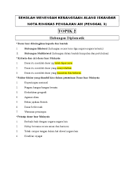 Nota ringkas pengajian am penggal 2 bagi pelajar yang mengambil stpm. Nota Ringkas Pengajian Am Semesta 3
