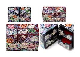 3 drawer plastic box this. Double Gate Jewelry Box Korean Mother Of Pearl Butterfly Flower Design