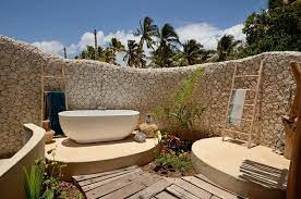 On each side of the room is a sliding shoji screen, allowing the room to. Open Air Bathroom Inspiration And Ideas From Maison Valentina
