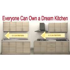 It is easy to clean due to the tough outer coating that encases the compressed wood core. Diy Kitchen Cabinet And Or Installation Shopee Malaysia