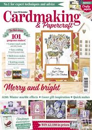 Magazine subscription for a low $13.95 after coupon code: Cardmaking Papercraft Magazine November 2019 Subscriptions Pocketmags