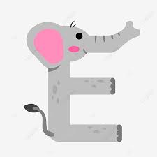 Elephant for letter e in kids alphabet. Flat Cartoon Alphabet Animal Cute Elephant Letter E For Kids Isolated Vector Elephant Clipart Animals Alphabet Vector Alphabet Animal Vector Png And Vector With Transparent Background For Free Download
