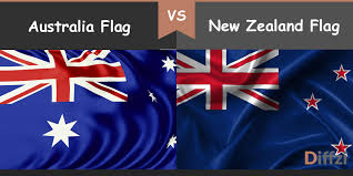Australia & new zealand map. Australia Flag Vs New Zealand Flag What Is The Difference Diffzi