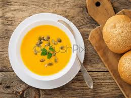 Check spelling or type a new query. White Bowl Of Pumpkin Soup Garnished With Parsley On Wooden Stock Photo Crushpixel