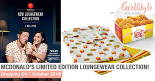 Getting macca's in your hands has never been so satisfyingly easy. Mcdonald S Limited Edition Loungewear Collection Only When You Order Mcdelivery Girlstyle Singapore