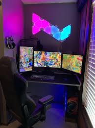Amazing Wall Light Room Pc Set Up Video Game Room Design Gaming Room Setup Video Game Rooms