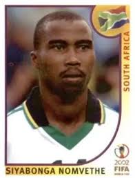 Siyabonga nomvethe prefers to play with right foot. Siyabonga Nomvethe South Africa Korea Japan 2002 World Cup Sticker 166