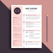 Feminine Color Resume Cv Template Desain Cv Cv Kreatif Kartu Nama Bisnis