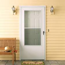 29 x 78 storm door. Emco 32 In X 78 In 100 Series White Self Storing Storm Door E1ss 32x78wh The Home Depot