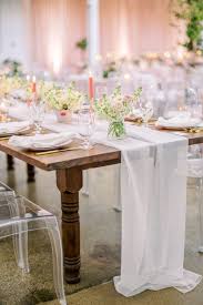 This Might Be The Most Pinterest Worthy Wedding Ever In 2020 White Table White Napkins Table Runners