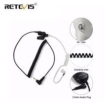 Us 5 16 15 Off Retevis 3 5mm Audio Plug With Acoustic Tube Earpiece Listen Receiver Only Headset For Motorola Walkie Talkie Speaker Mic C9049a In