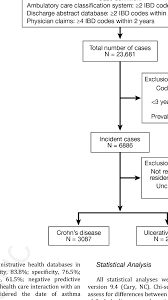 flow diagram depicting the identification of cases of