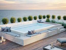 Perché non optare quindi per una soluzione più semplice come una. Piscina In Eps E Polipropilene Da Terrazzo Spaspace By La Veneta Forme Small Backyard Deck Decor Piscina In Gartenpools Pool Haus Ideen Schwimmbader Hinterhof