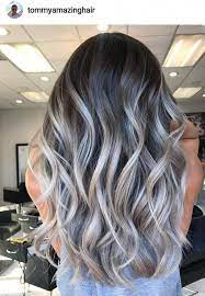 20 Amazing Hairstyles Trending On Pinterest Hair Purplehair Hairstyles Haircuts Grayhair Haircolor Brownh Hair Styles Silver Blonde Hair Balayage Hair