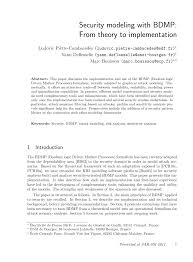 Pdf Security Modeling With Bdmp From Theory To Implementation