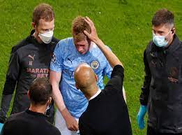 De bruyne was city's player of the season last term, scoring 12. Kevin De Bruyne Manchester City Lose Midfield Star To Injury In Second Half Of Champions League Final The Independent